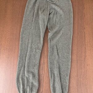 Pink Rose Men's Textured Joggers in Gray
